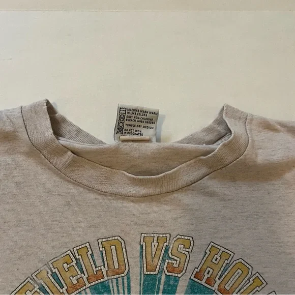 Vintage 1992 Evander Holyfield Vs. Holmes Boxing T-Shirt, Men's L, Single Stitch